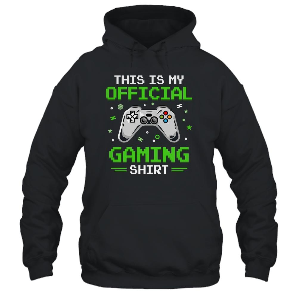 This Is My Official Gaming Funny Gamer Gift-T-Shirt & Hoodie-Pullover Hoodie-Black