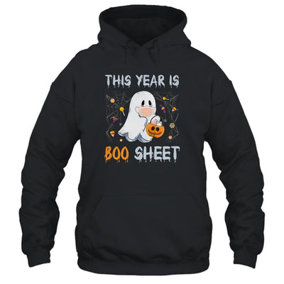 This Year Is Boo Sheet Boo Ghost Halloween Funny Gift-T-Shirt & Hoodie-Pullover Hoodie-Black