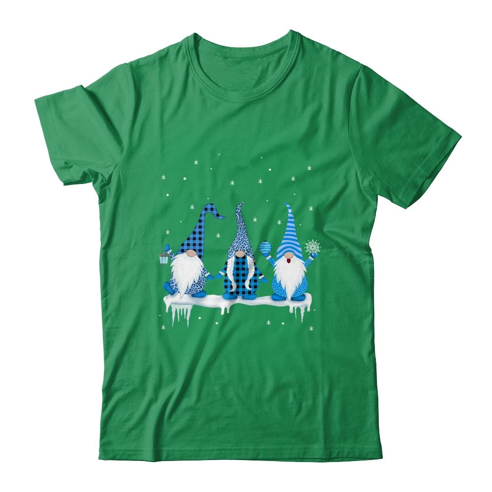 Three Christmas Gnomes Funny Humor Santa Blue Christmas-T-Shirt & Sweatshirt-Classic T-Shirt-Irish Green