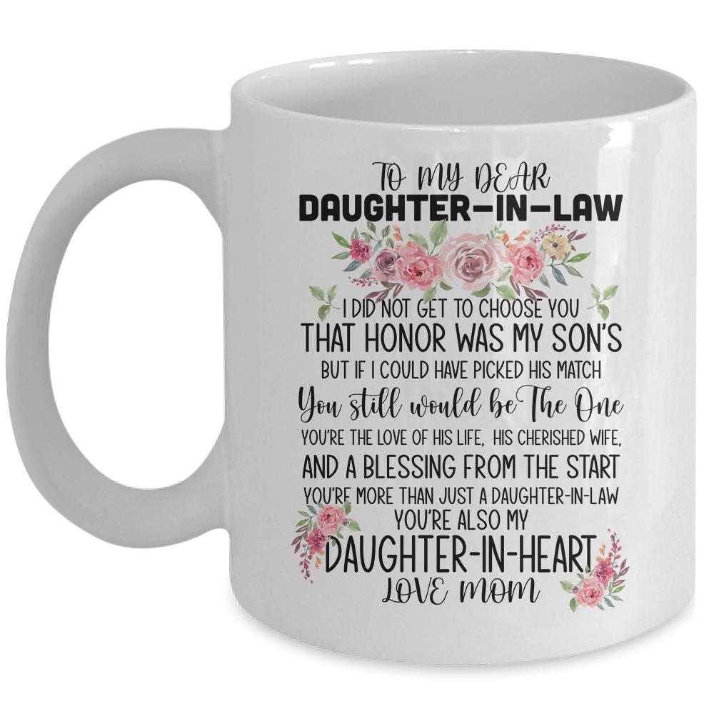 To My Dear Daughter In Law Gift Mug