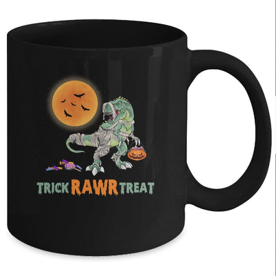 Trick Rawr Treat Halloween Dinosaur T Rex For Boy Mug-Coffee Mug-Mug-Black