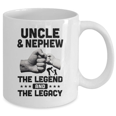 Uncle And Nephew The Legend And The Legacy Mug-Coffee Mug-Mug-White