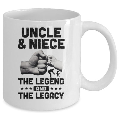 Uncle And Niece The Legend And The Legacy Mug-Coffee Mug-Mug-White