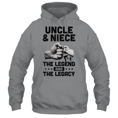 Uncle And Niece The Legend And The Legacy-T-Shirt & Hoodie-Pullover Hoodie-Sport Grey