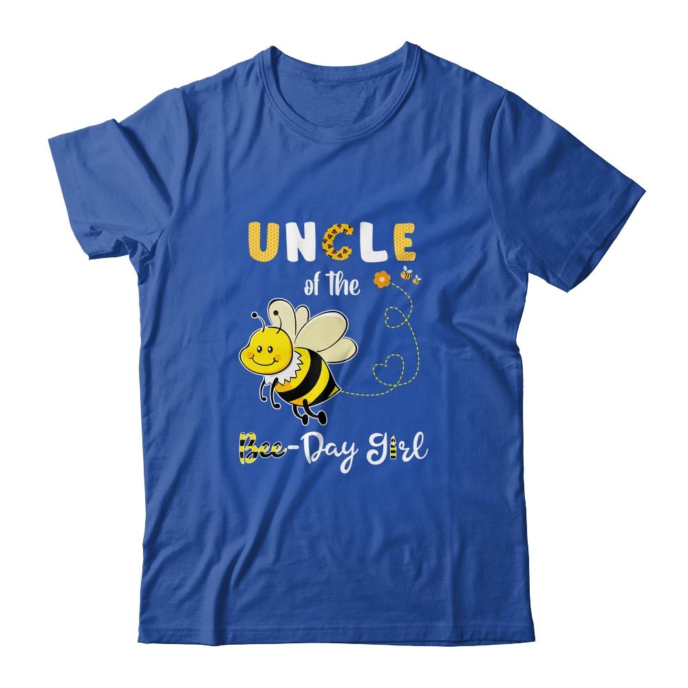 Uncle Of The Bee Birthday Girl Family Matching-T-Shirt & Hoodie-Classic T-Shirt-Royal