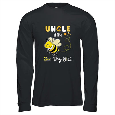Uncle Of The Bee Birthday Girl Family Matching-T-Shirt & Hoodie-Long Sleeve T-Shirt-Black