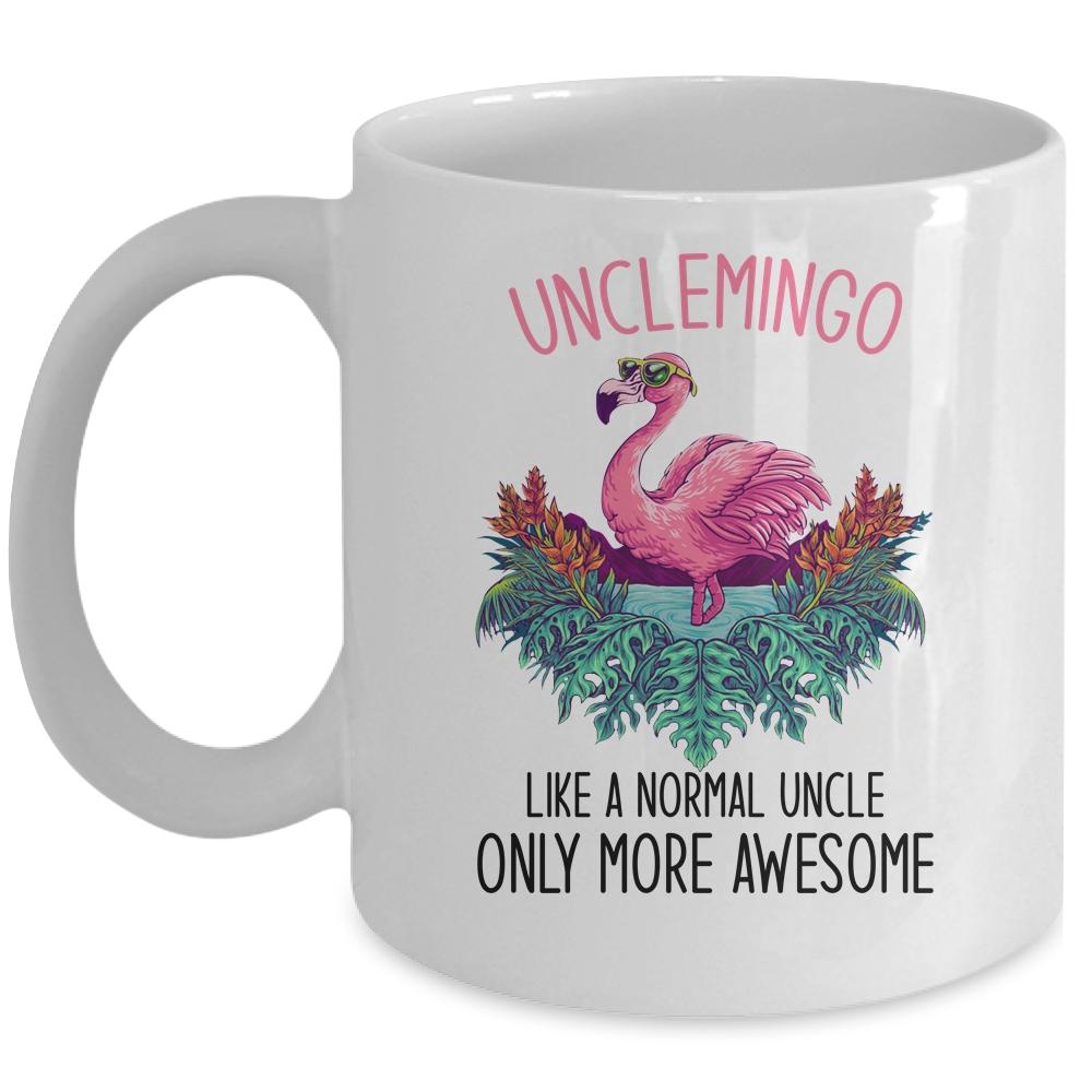 Unclemingo Like An Uncle Only Awesome Flamingo Mug