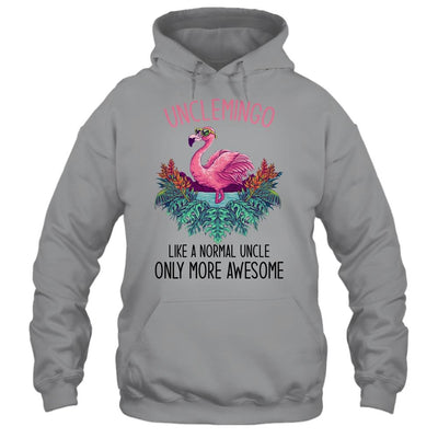 Unclemingo Like An Uncle Only Awesome Flamingo-T-Shirt & Hoodie-Pullover Hoodie-Sport Grey