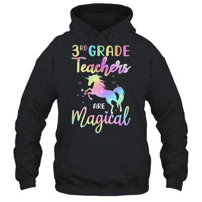 Unicorn Funny 3rd Grade Teachers Are Magical-T-Shirt & Hoodie-Pullover Hoodie-Black