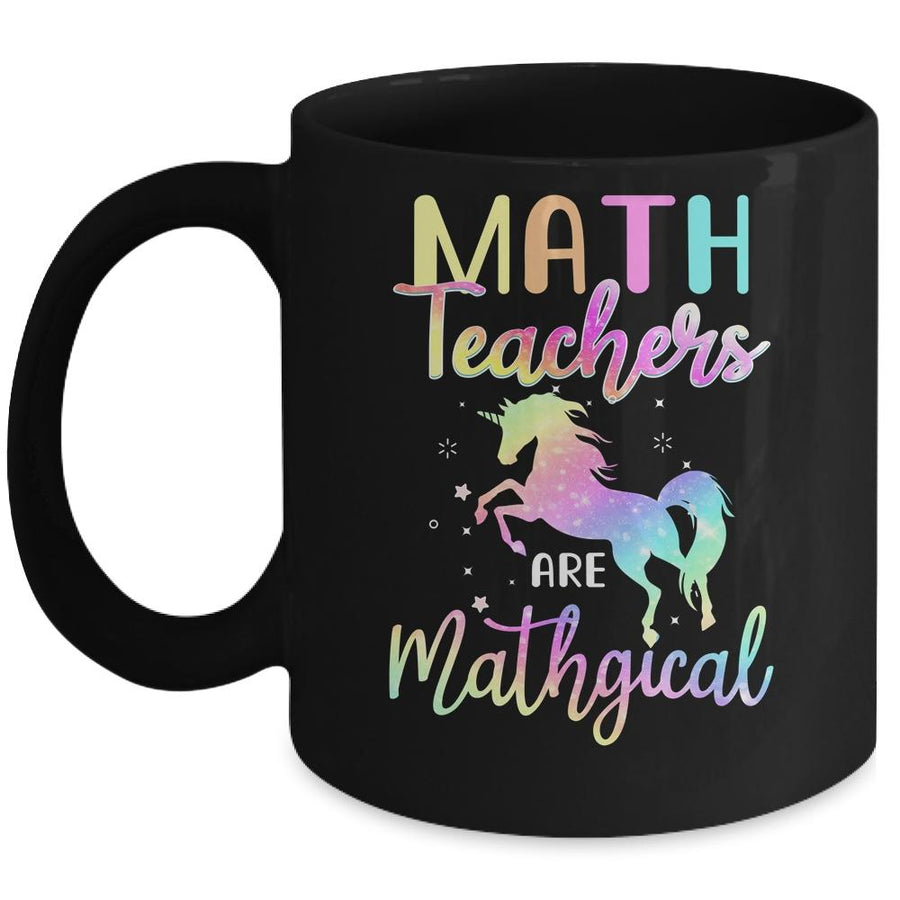 Unicorn Funny Math Teachers Are Mathgical Mug-Coffee Mug-Mug-Black