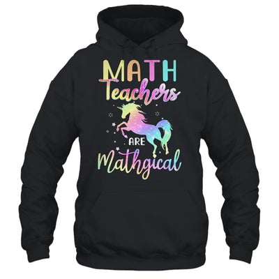 Unicorn Funny Math Teachers Are Mathgical-T-Shirt & Hoodie-Pullover Hoodie-Black