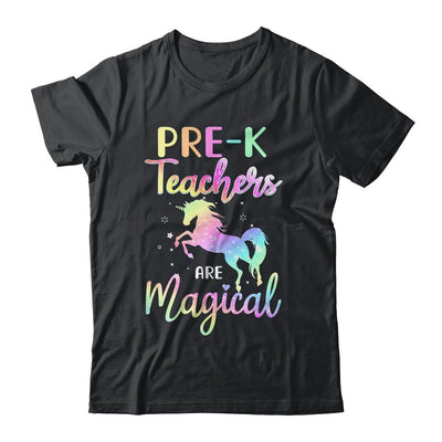 Unicorn Funny Pre K Teachers Are Magical-T-Shirt & Hoodie-Classic T-Shirt-Black