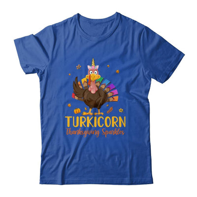 Unicorn Turkey Funny Thanksgiving Girls Gift-T-Shirt & Tank Top-Classic T-Shirt-Royal