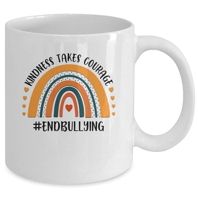 Unity Day Orange Tee Kindness Takes Courage End Bullying Mug-Coffee Mug-Mug-White