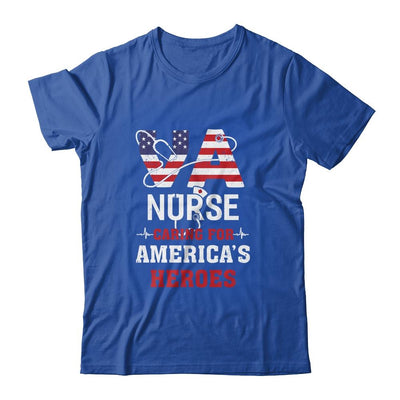 VA Nurse Caring For Americas Heroes-T-Shirt & Hoodie-Classic T-Shirt-Royal