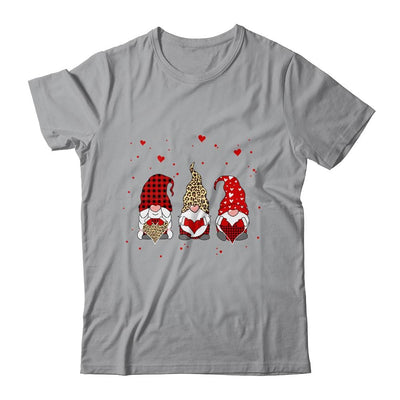 Valentine Gromes Hearts Leopard Plaid Gift For Girlfriend-T-Shirt & Tank Top-Classic T-Shirt-Sport Grey