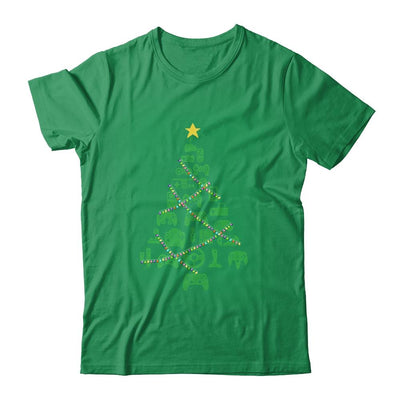 Video Game Controller Christmas Tree Gifts For Gamer-T-Shirt & Sweatshirt-Classic T-Shirt-Irish Green