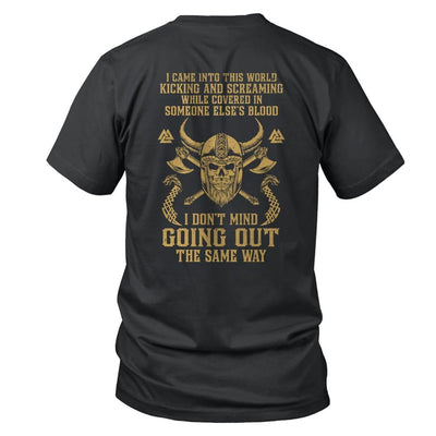 Viking For Men I Came Into This World-T-Shirt & Hoodie-Classic T-Shirt-Black