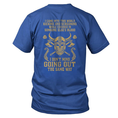 Viking For Men I Came Into This World-T-Shirt & Hoodie-Classic T-Shirt-Royal