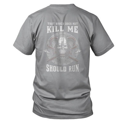 Viking Nordic That Which Does Not Kill Me Should Run-T-Shirt & Hoodie-Classic T-Shirt-Sport Grey