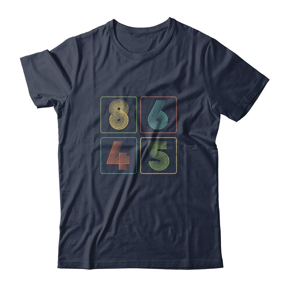 Vintage Classic Retro 8645 Funny Political-T-Shirt & Hoodie-Classic T-Shirt-Navy