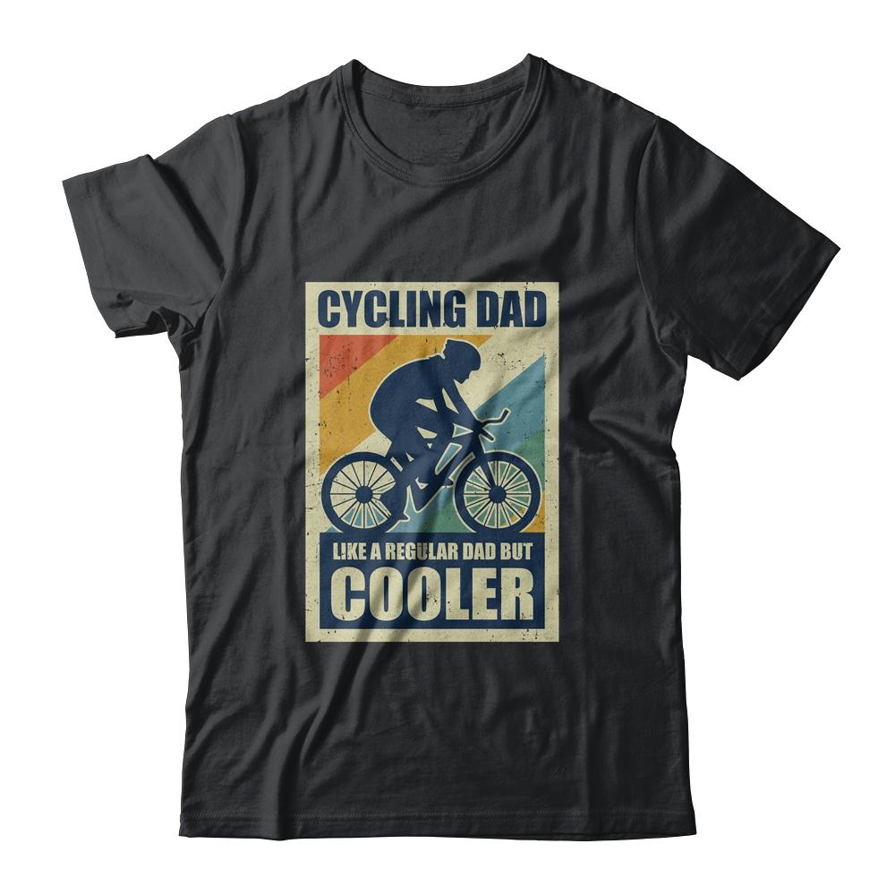 Vintage Cycling Dad Bike Rider Cyclist Fathers Day Funny-T-Shirt & Hoodie-Classic T-Shirt-Black