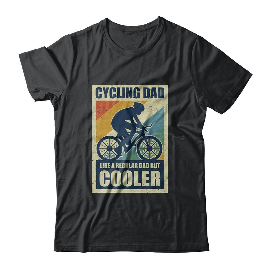 Vintage Cycling Dad Bike Rider Cyclist Fathers Day Funny-T-Shirt & Hoodie-Classic T-Shirt-Black