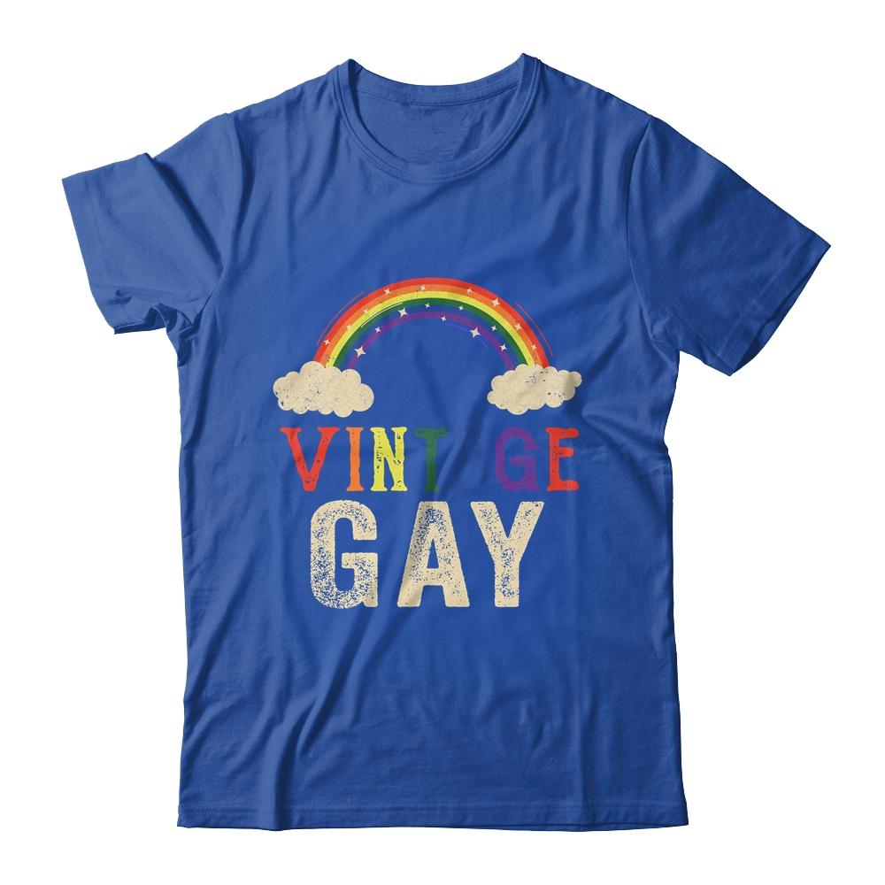 Vintage Gay LGBT Retro Gay Pride Month Funny LGBTQ-T-Shirt & Hoodie-Classic T-Shirt-Royal