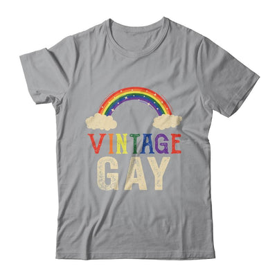Vintage Gay LGBT Retro Gay Pride Month Funny LGBTQ-T-Shirt & Hoodie-Classic T-Shirt-Sport Grey