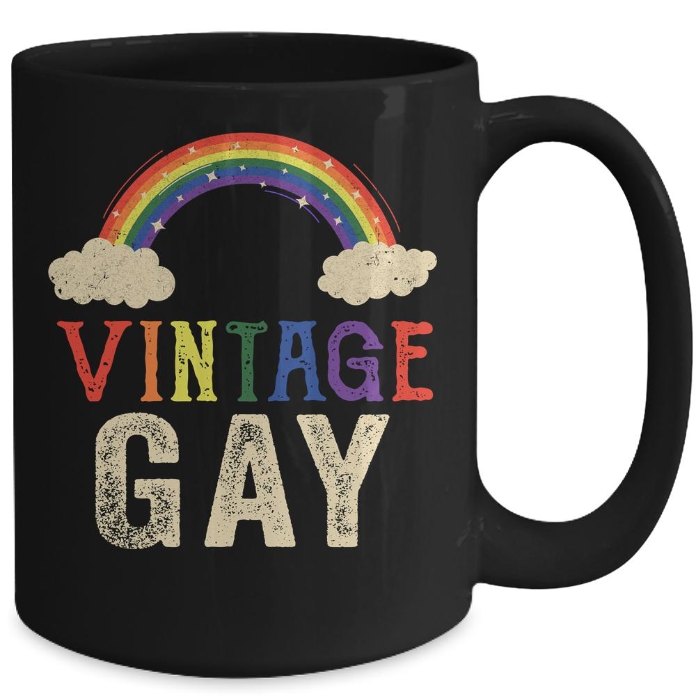 Vintage Gay LGBT Retro Gay Pride Month Funny LGBTQ Mug-Coffee Mug-