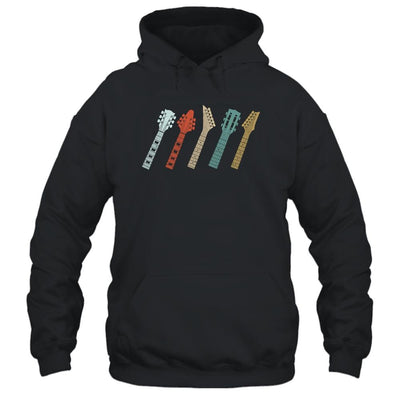 Vintage Guitar Gift For Men Women Music Band Guitarist Stuff-T-Shirt & Hoodie-Pullover Hoodie-Black