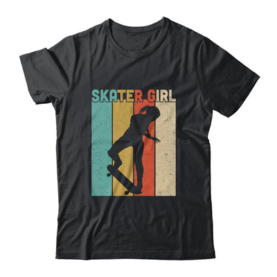 Vintage Skateboard Girls Retro Tee Gift Skateboarding-T-Shirt & Tank Top-Classic T-Shirt-Black