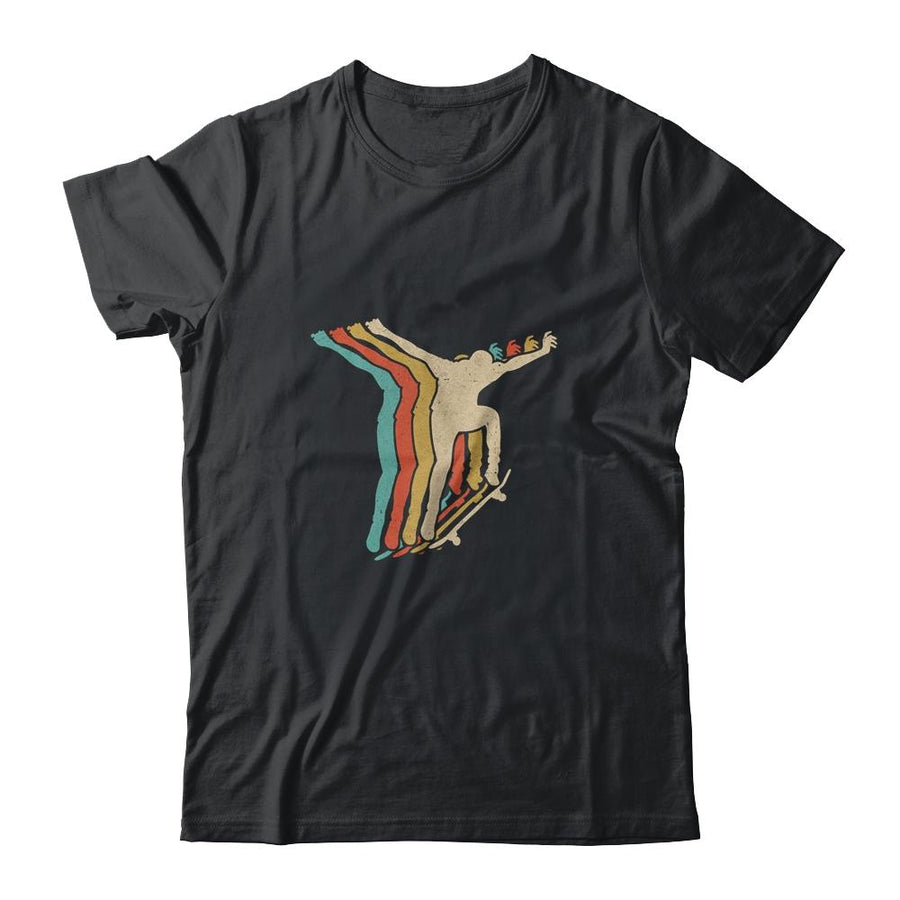 Vintage Skateboard Retro Tee Gift Skateboarding-T-Shirt & Tank Top-Classic T-Shirt-Black