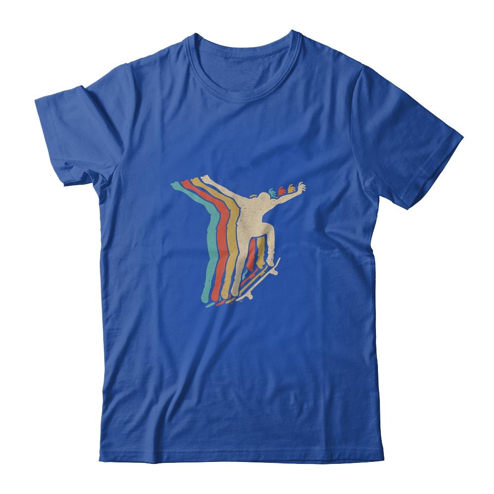 Vintage Skateboard Retro Tee Gift Skateboarding-T-Shirt & Tank Top-Classic T-Shirt-Royal