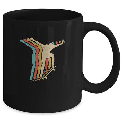 Vintage Skateboard Retro Tee Gift Skateboarding Mug-Coffee Mug-Mug-Black