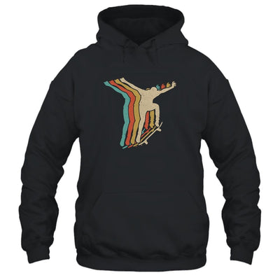 Vintage Skateboard Retro Tee Gift Skateboarding-T-Shirt & Tank Top-Pullover Hoodie-Black