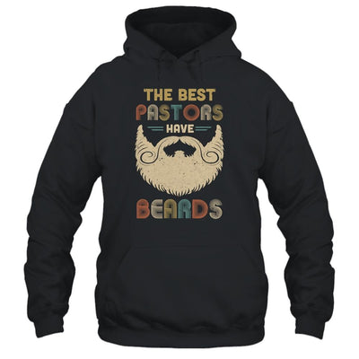 Vintage The Best Pastors Have Beards Pastor Gift-T-Shirt & Hoodie-Pullover Hoodie-Black