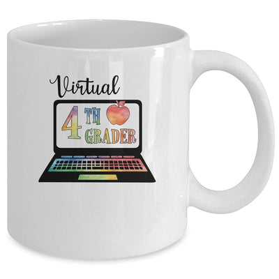 Virtual Fourth Grader Distance Learning Back To School Mug-Coffee Mug-Mug-White
