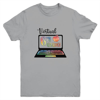 Virtual Sixth Grader Distance Learning Back To School Youth-Youth Shirt-Youth T-Shirt-Sport Grey
