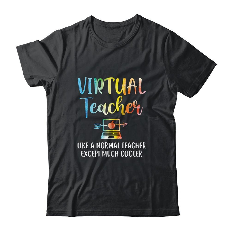 Virtual Teacher Like Normal Teacher Except Much Cooler-T-Shirt & Hoodie-Classic T-Shirt-Black