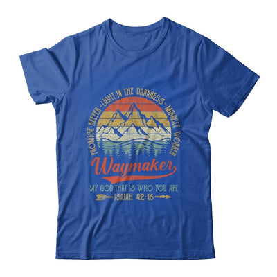 Waymaker Miracle Worker Promise Keeper Christian-T-Shirt & Hoodie-Classic T-Shirt-Royal