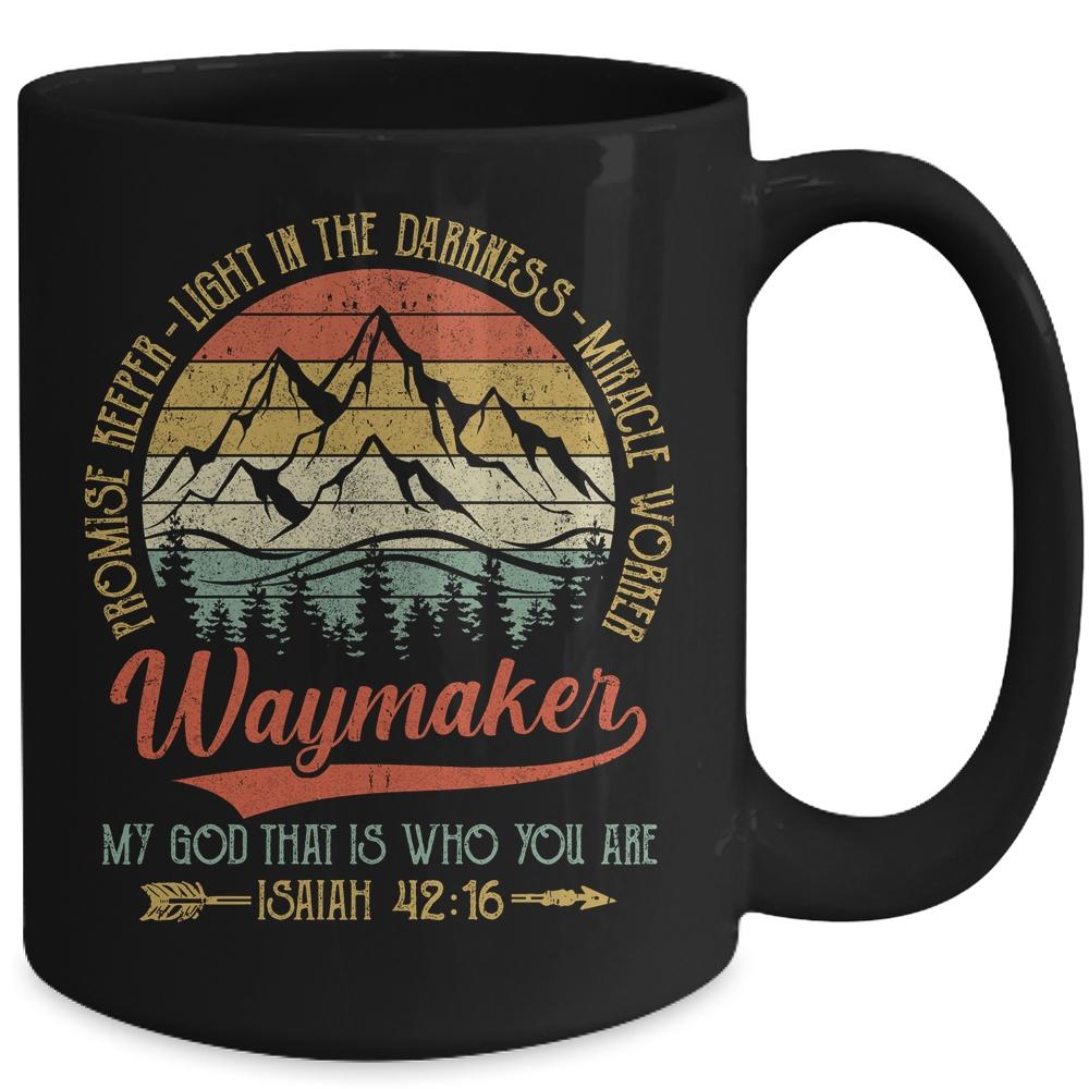 Waymaker Miracle Worker Promise Keeper Christian Mug-Coffee Mug-