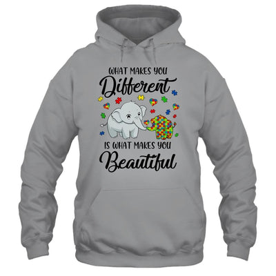 What Makes You Different Elephant Mom Autism Child Awareness-T-Shirt & Hoodie-Pullover Hoodie-Sport Grey