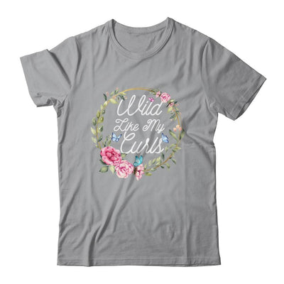 Wild Like My Curls Curly Funny Haired-T-Shirt & Tank Top-Classic T-Shirt-Sport Grey