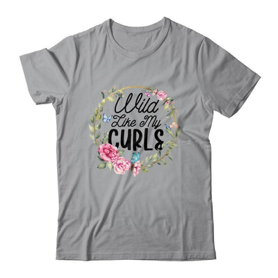 Wild Like My Curls Curly Haired Funny-T-Shirt & Tank Top-Classic T-Shirt-Sport Grey