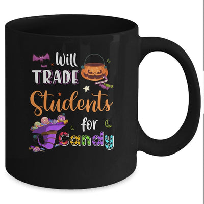 Will Trade Students For Candy Halloween Costume Teacher Gift Mug-Coffee Mug-Mug-Black