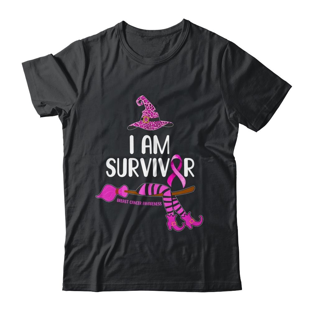Witch I'm Survivor Breast Cancer Leopard Pink Ribbon Gifts