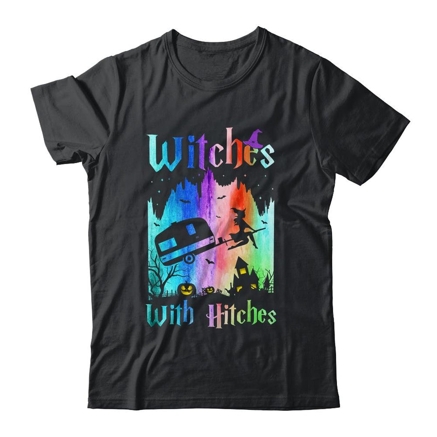 Witches With Hitches Halloween Camping-T-Shirt & Sweatshirt-Classic T-Shirt-Black