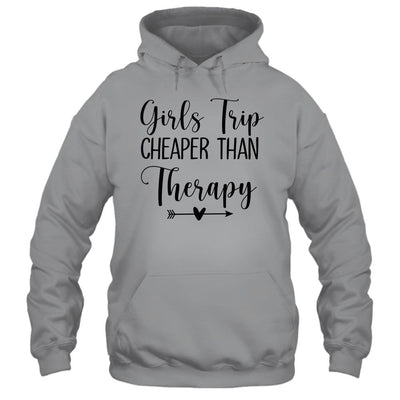 Womens Girls Trip Therapy Vacation Travel Night Out-T-Shirt & Tank Top-Pullover Hoodie-Sport Grey