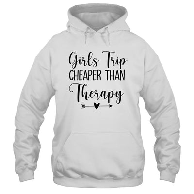 Womens Girls Trip Therapy Vacation Travel Night Out-T-Shirt & Tank Top-Pullover Hoodie-White